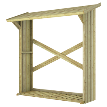 Haardhoutberging Wenen grenen hout 72 x 180 x 180 cm