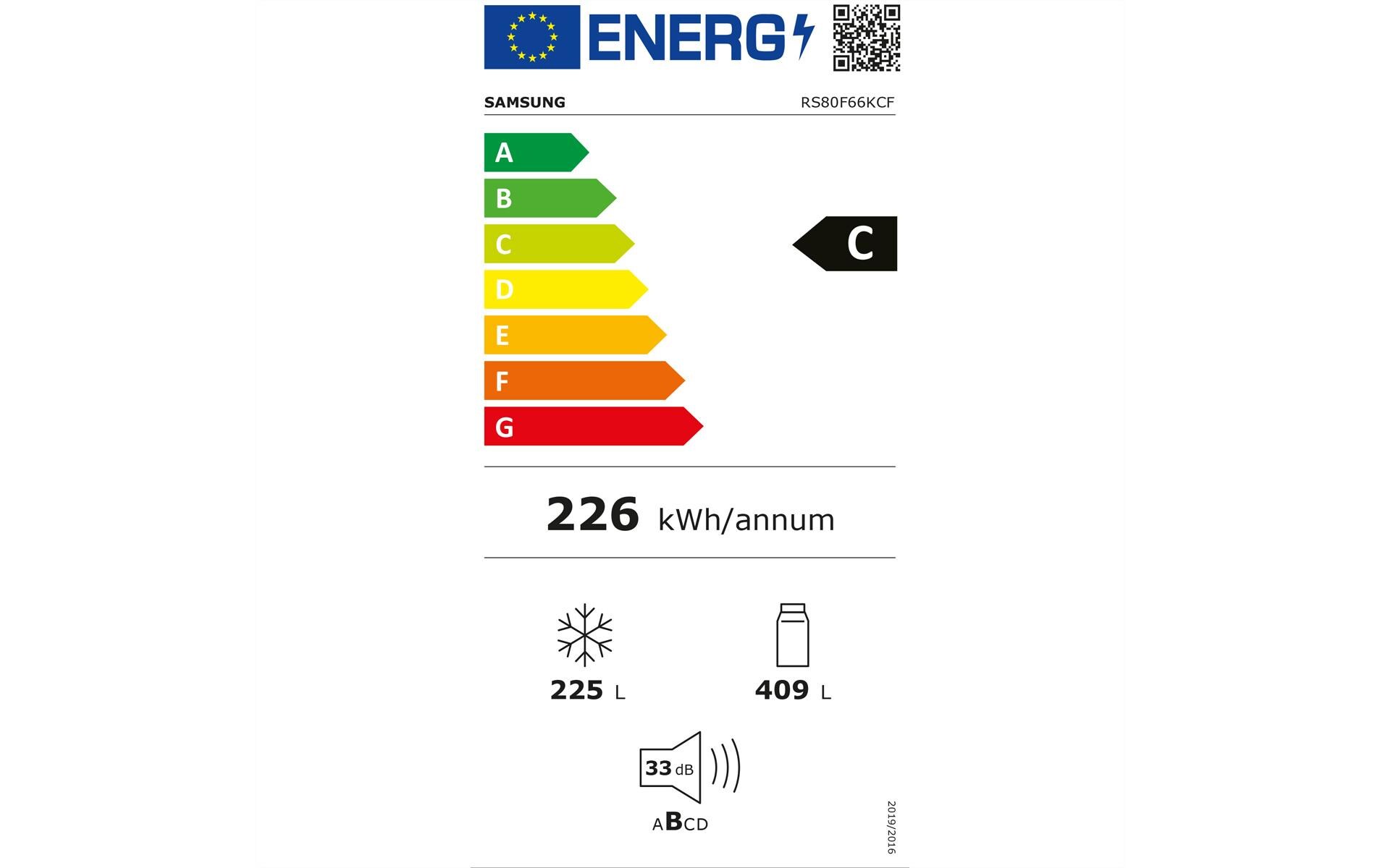 Foodcenter RS80F66KCFWS Black Doi<br>Side by Side Kühl- und Gefrierteil