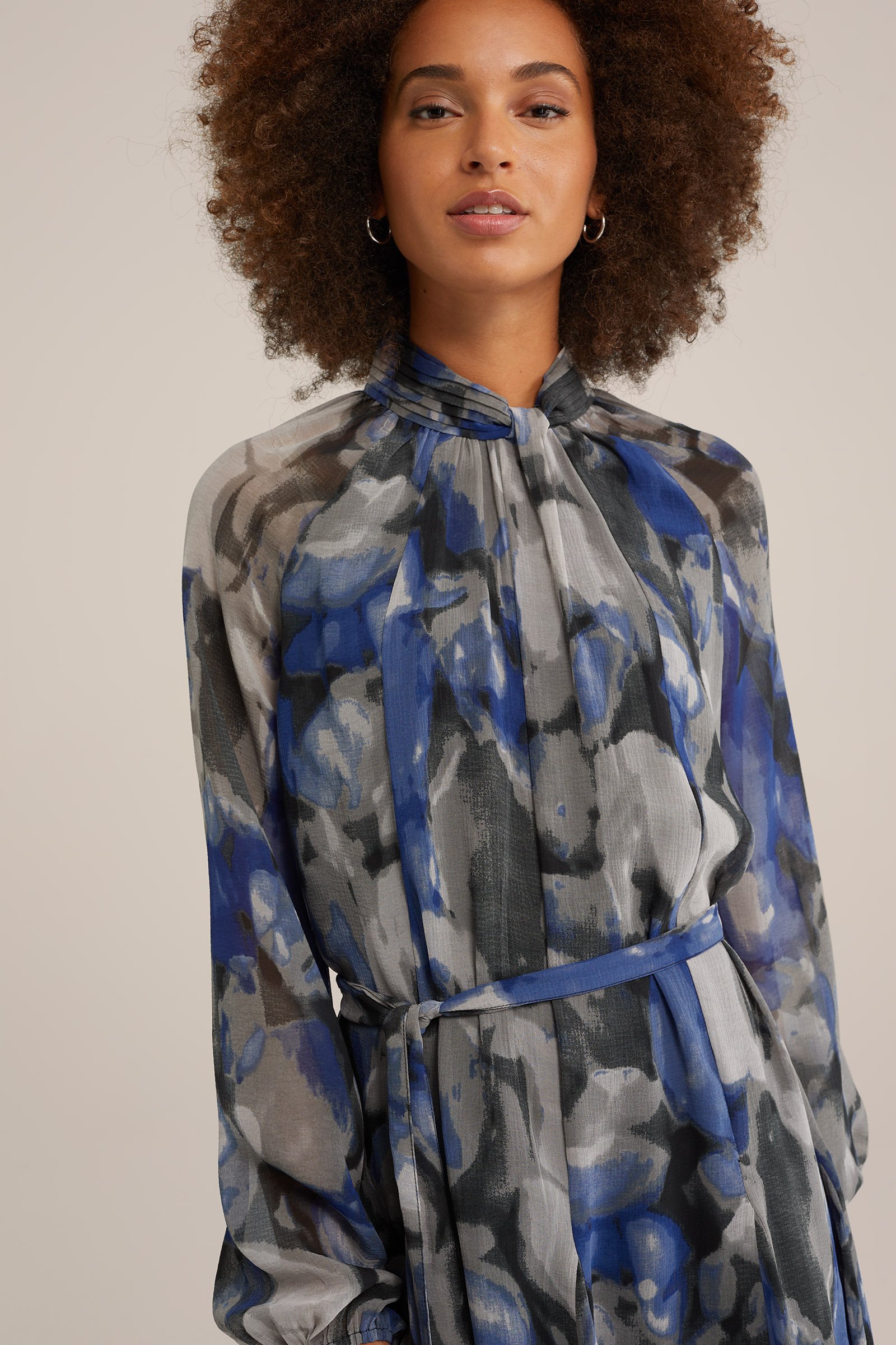 jurk met structuur WE Fashion Multikleur