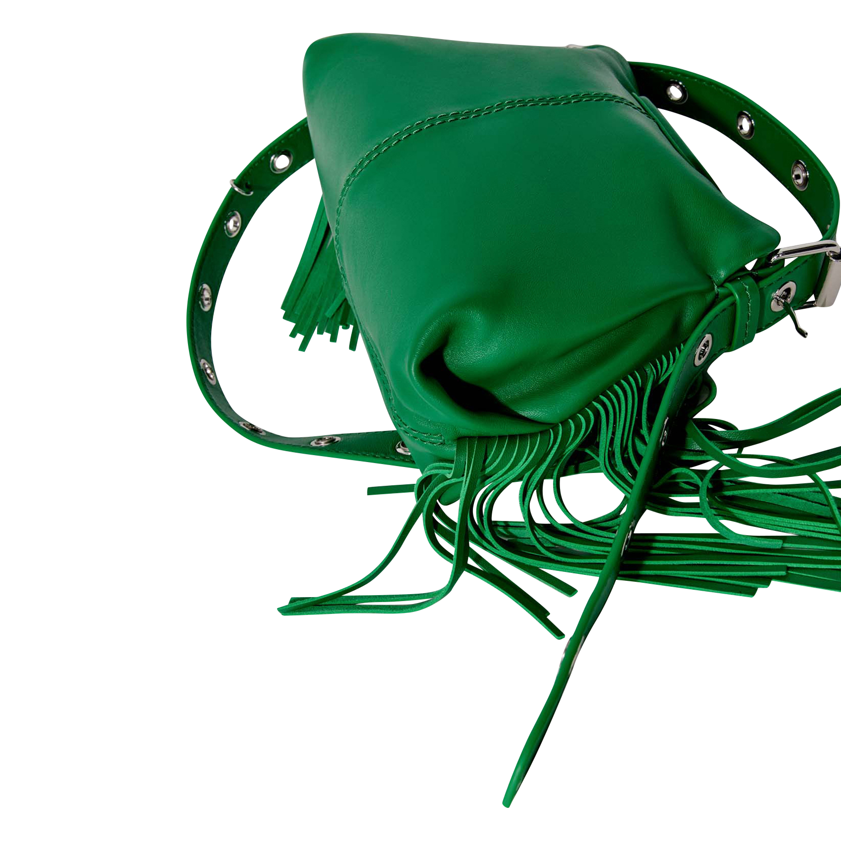 MISS M MINI - Sac bandoulière en cuir lisse | Vert