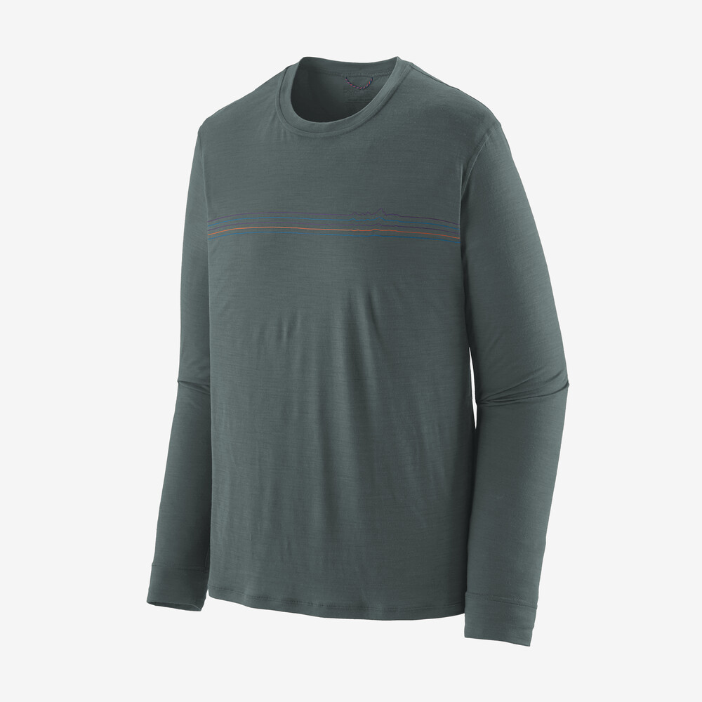 Herren Langarmhemd Capilene Cool Merino Grafik