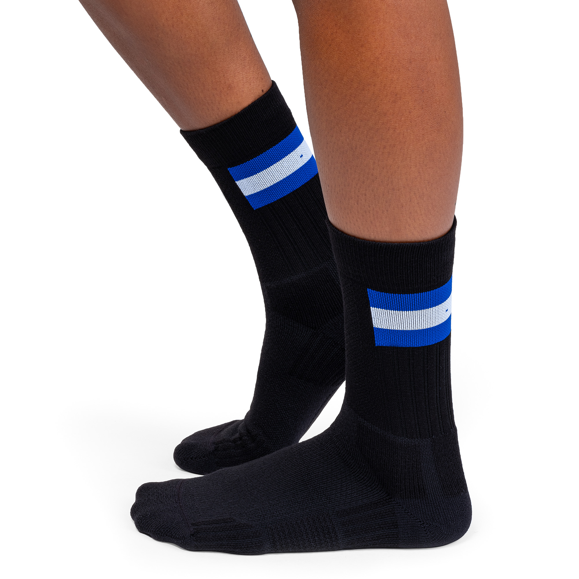 Tennis Sock Dame Black/Indigo