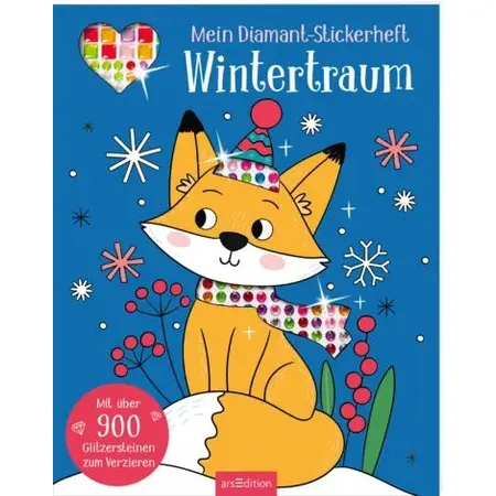 ars Edition Mein Diamant-Stickerheft – Wintertraum