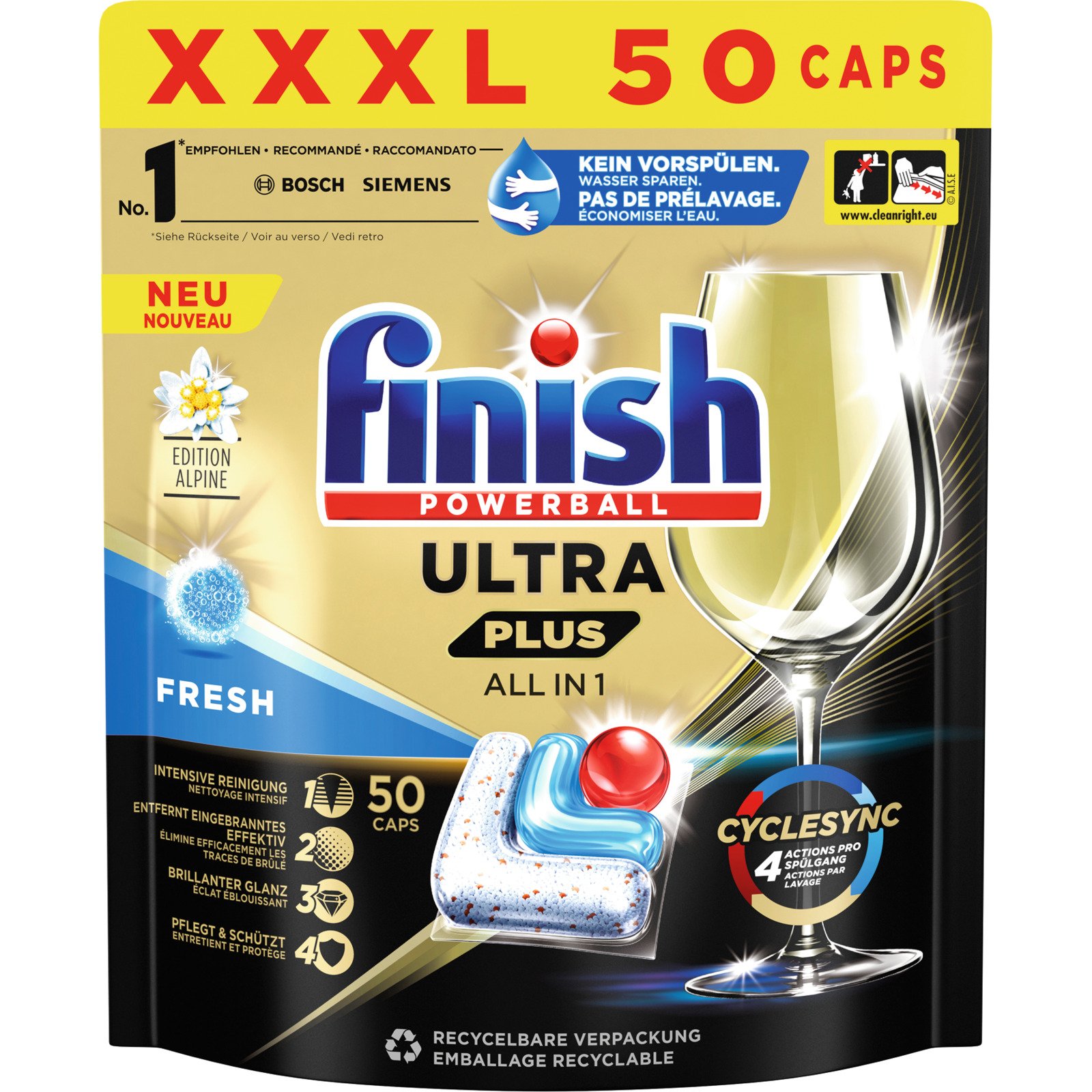 Finish Ultra Plus Fresh 50 Geschirrspültabs