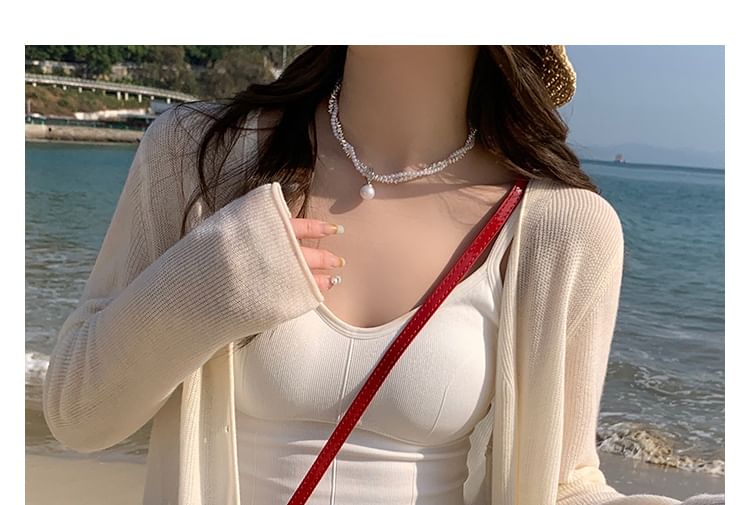 Magimomo - V-hals effen vest
