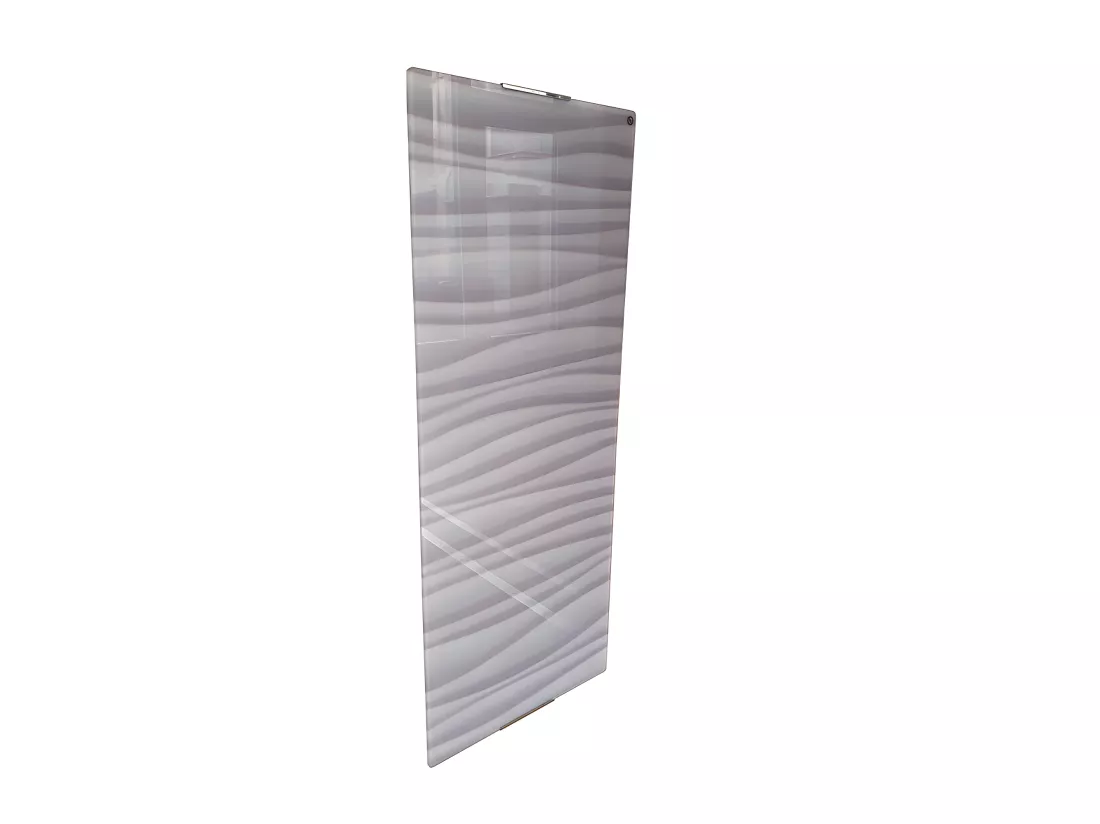 Radiateur sèche-serviettes électrique 1200 W ondulé blanc