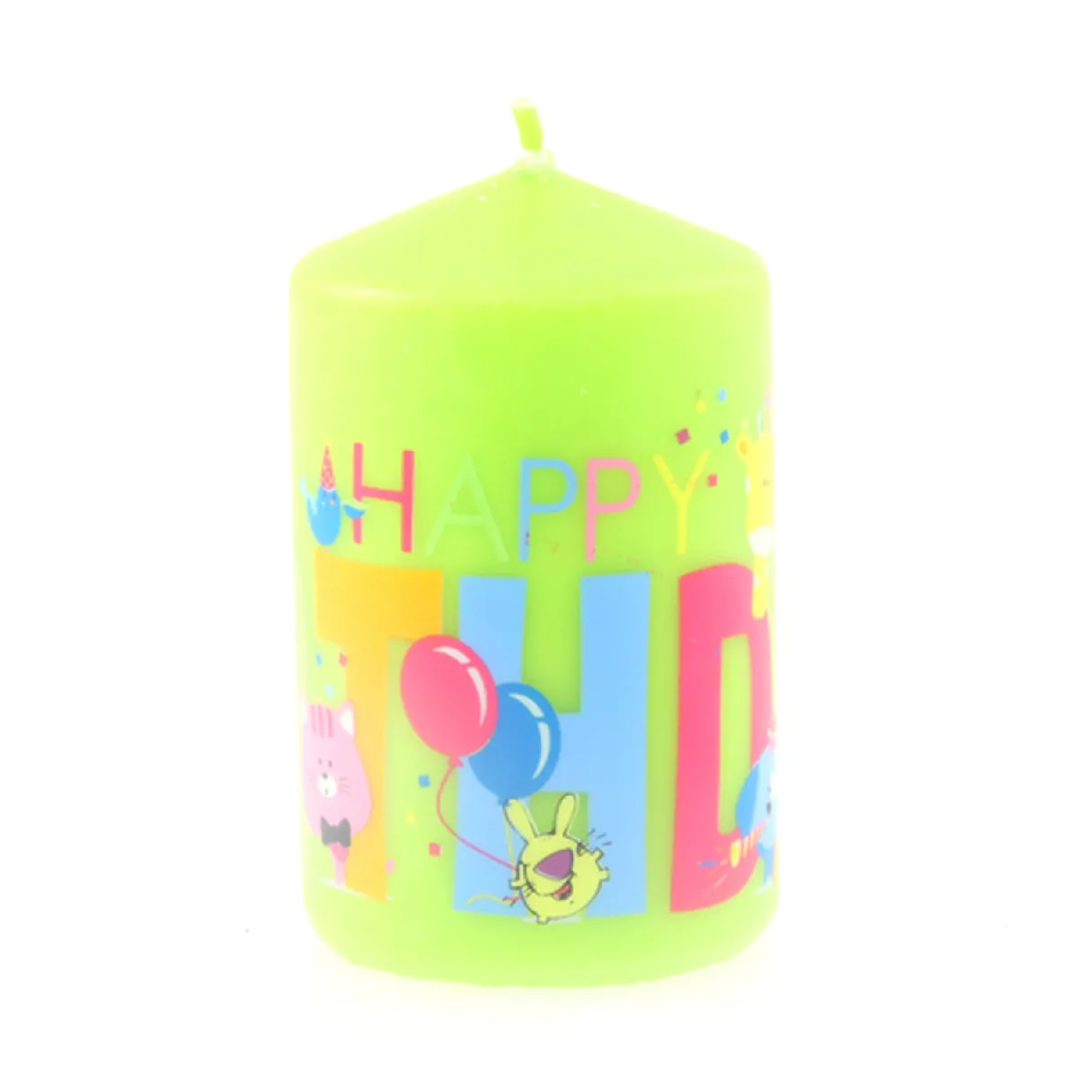 Comptoir des Bougies Bougie Anniversaire Ronde - Vert