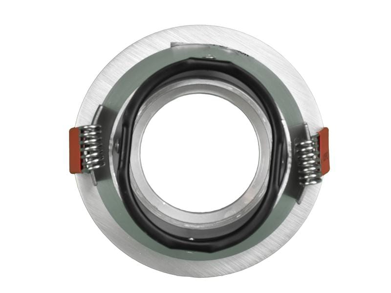 Schönenberger Einbauring Brilliant Ø80 mm, Silber matt Schwenkbarer Einbaurahmen aus Alu