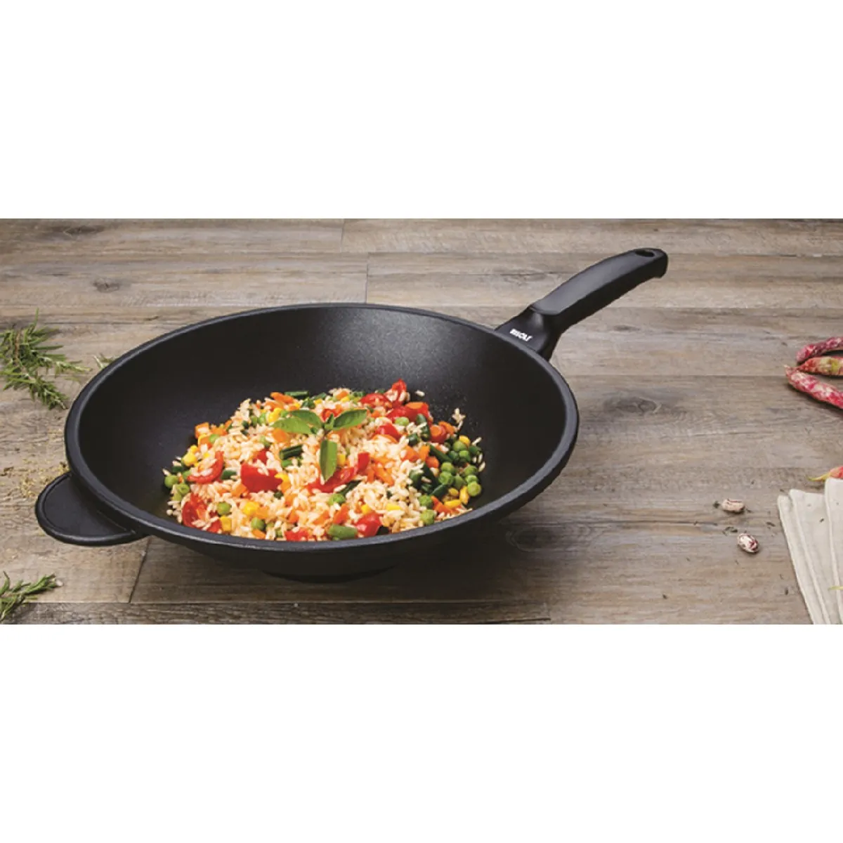 Risolì Wok Explora Ø32cm Noire