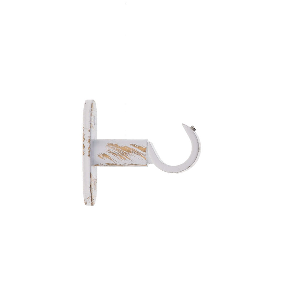 Lot de 2 supports simple ouvert blanc D 20mm