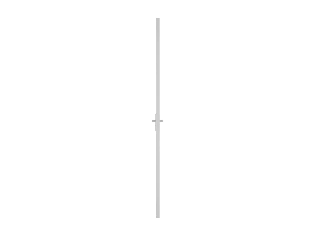 Porte intérieure 93x201,5 cm Blanc Verre mat et aluminium