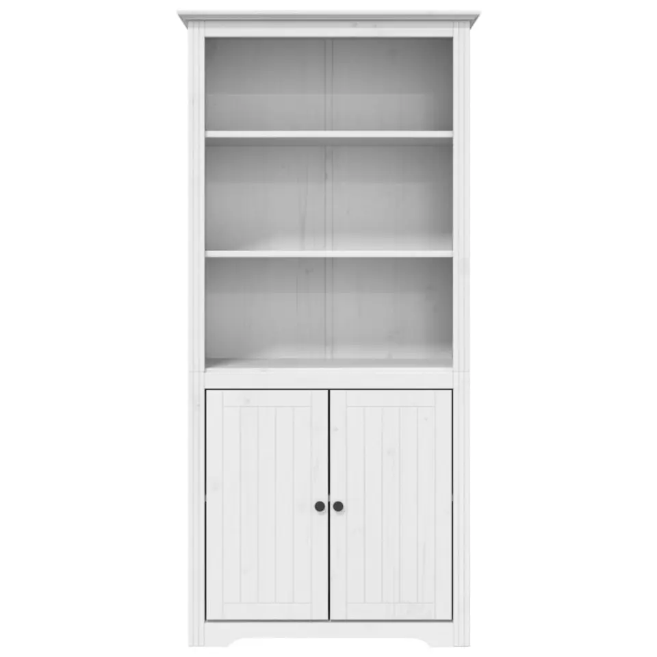 vidaXL - Boekenkast - Wit - Grenenhout
