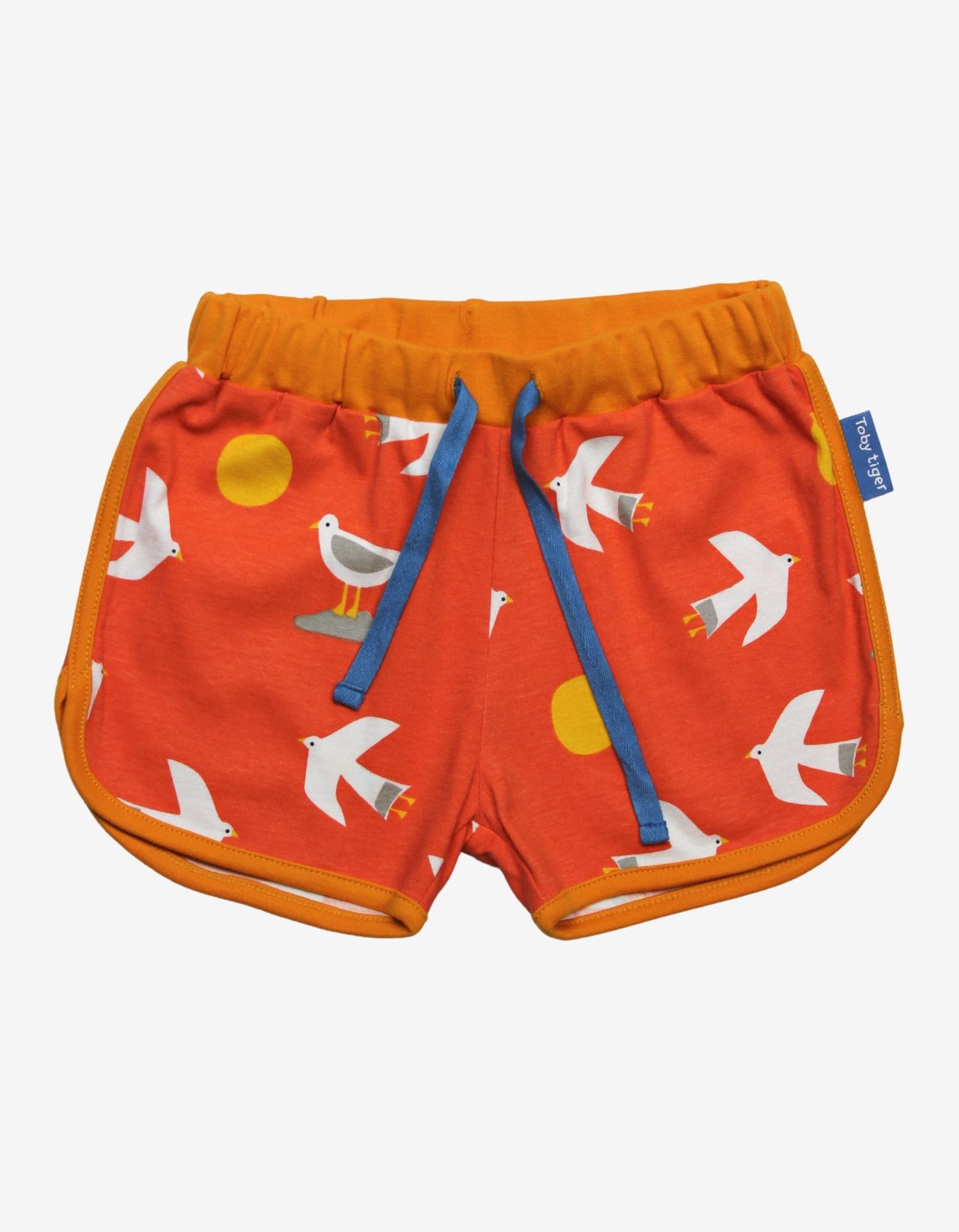 Toby Tiger Laufshorts mit Möwendruck