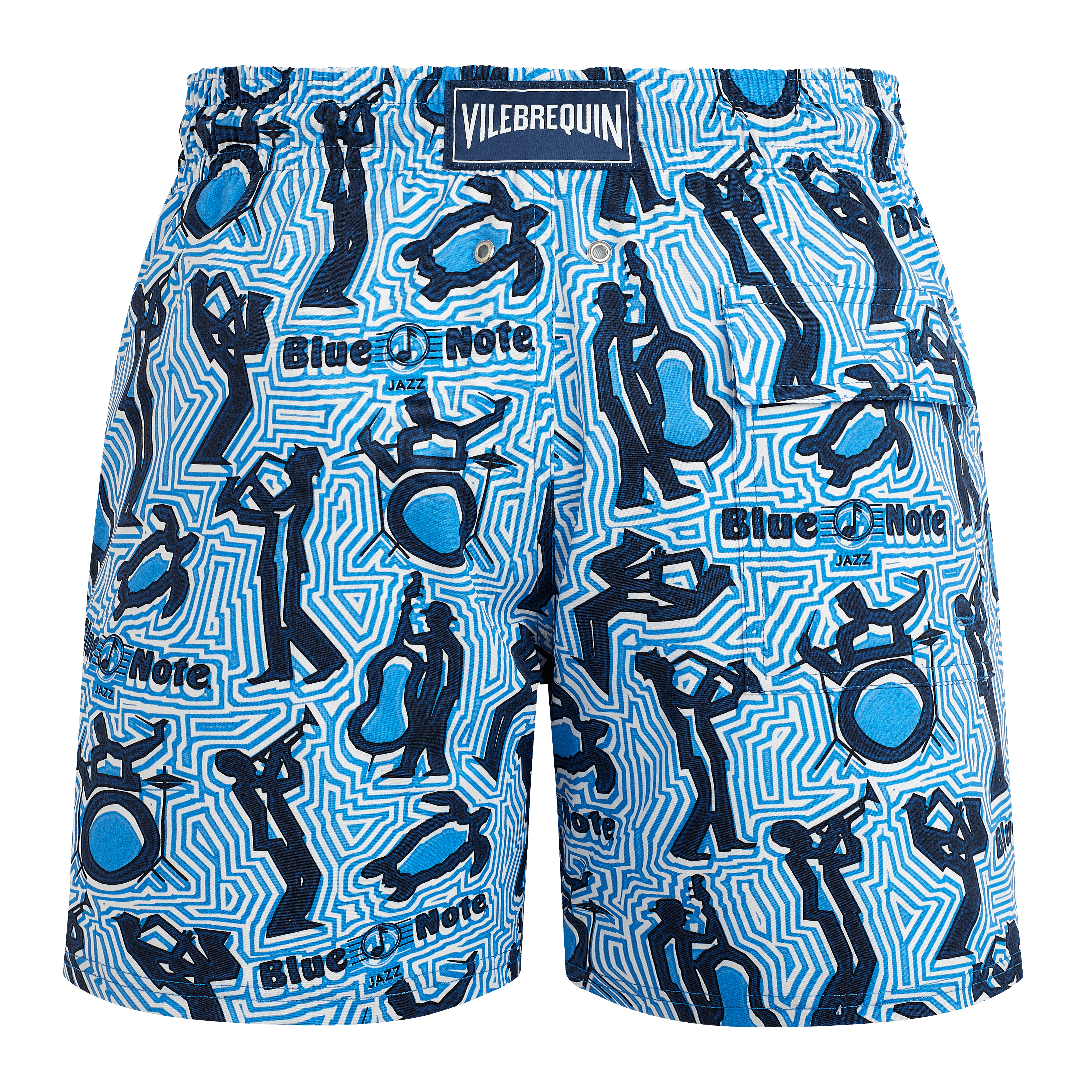 Maillot de bain court stretch homme - Vilebrequin x Blue Note | Site Vilebrequin | MSOZAF13
