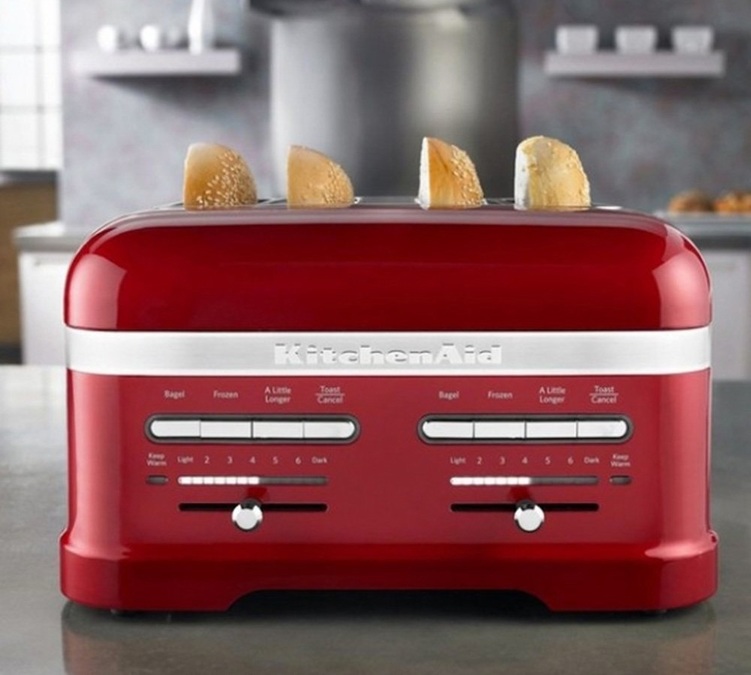 Toaster KitchenAid 5KMT4205ECA Artisan rouge Pomme d'Amour - 4 fentes