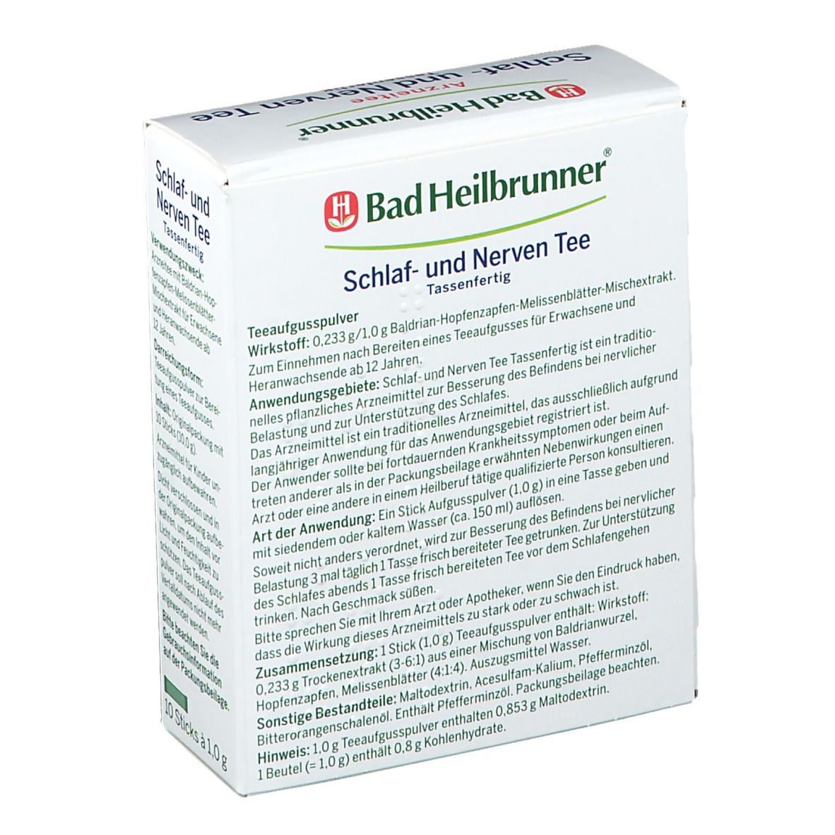 Bad Heilbrunner® Schlaf- und Nerven Tee