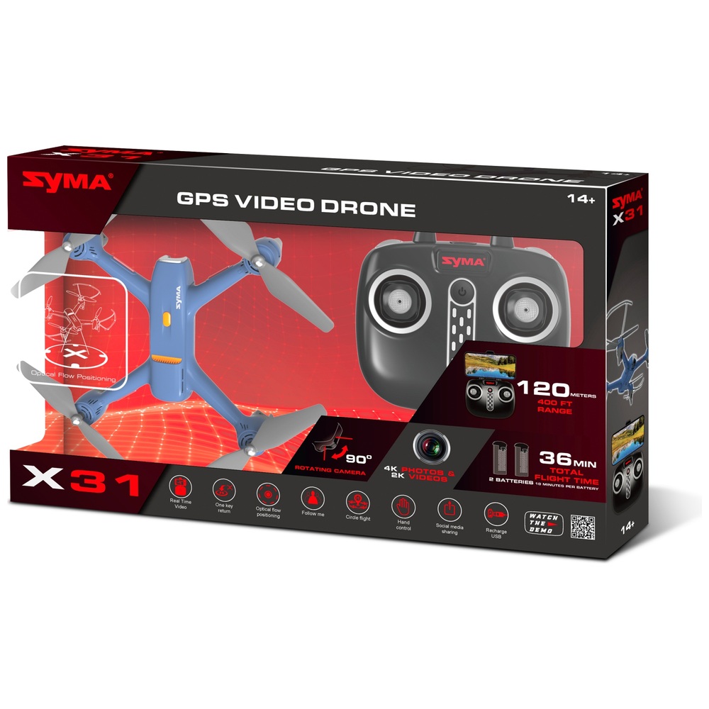SYMA GPS-Videodrohne X31