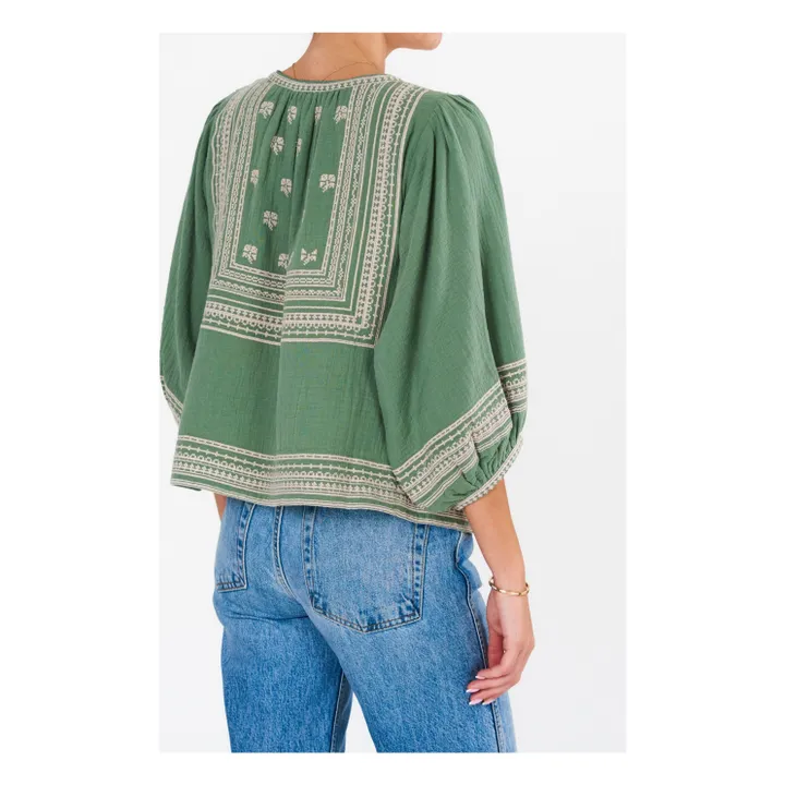 M.A.B.E. Veste Brodée Reba | Vert d'eau