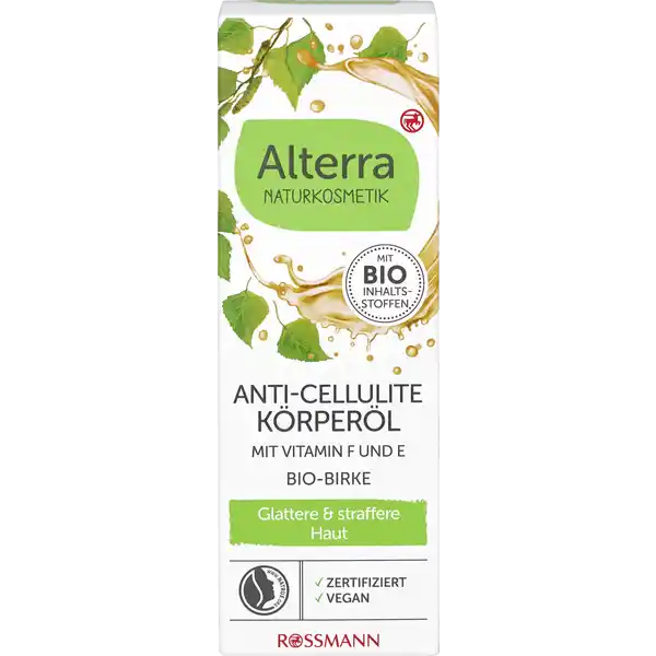 Anti-Cellulite Hautöl mit Vitamin F&E und Bio-Birke