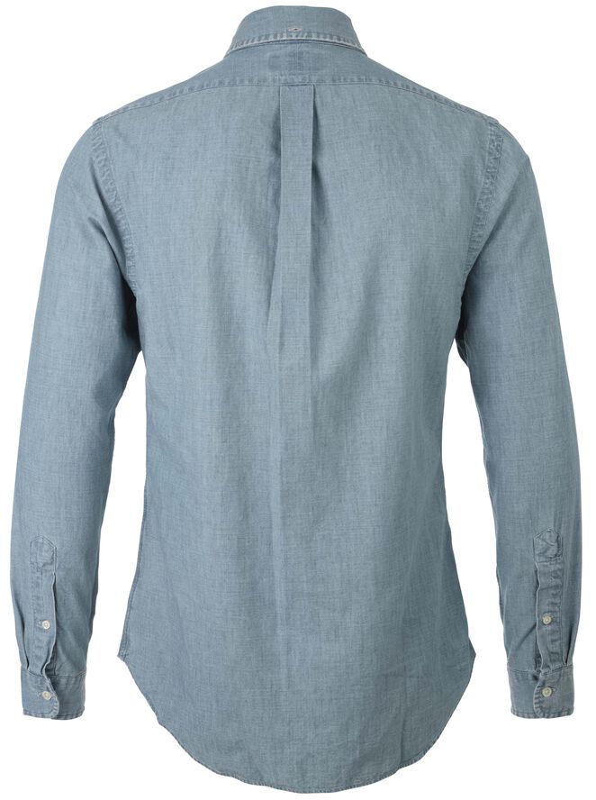 Polo Ralph Lauren Slim Fit Chambray Shirt Lyseblå