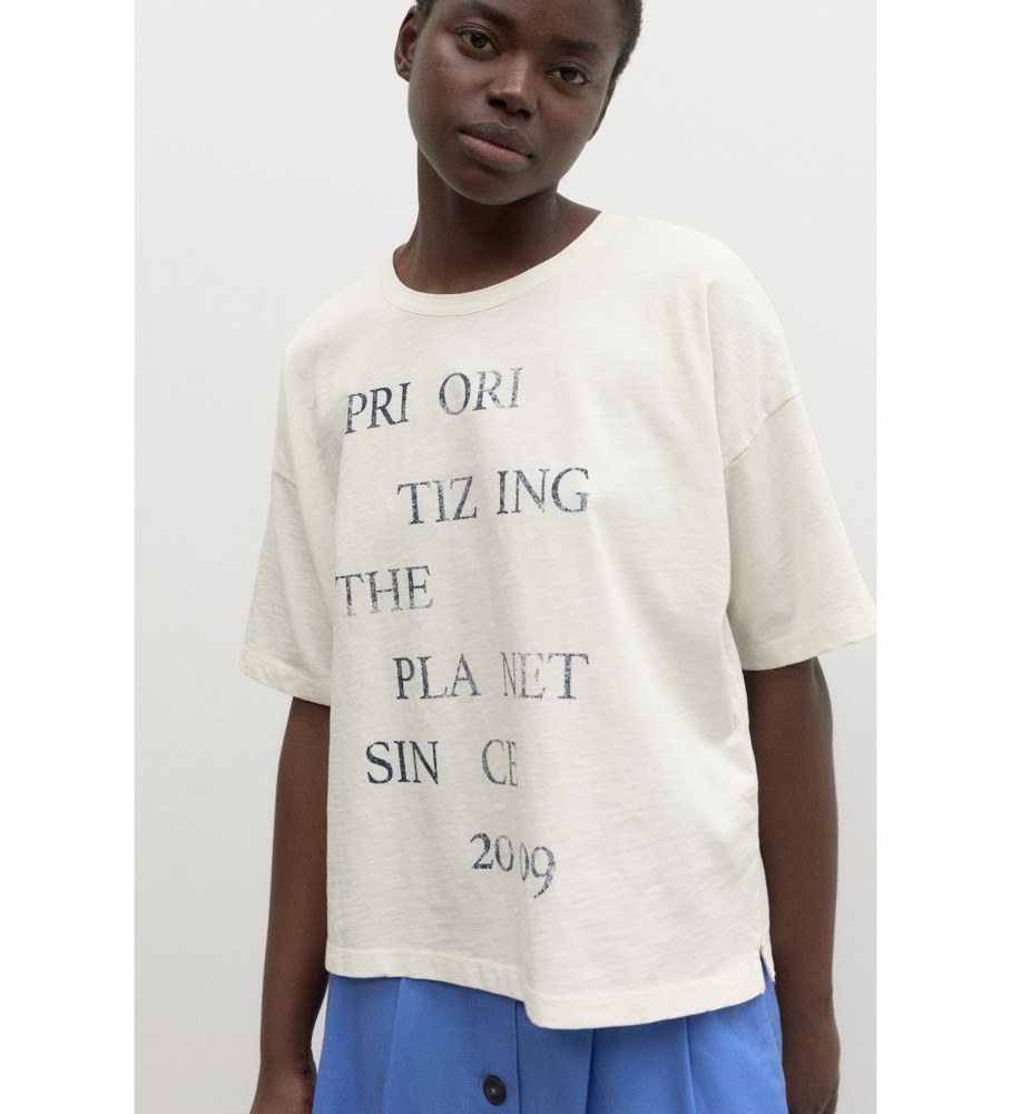 Camiseta branca ECOALF Milanoalf