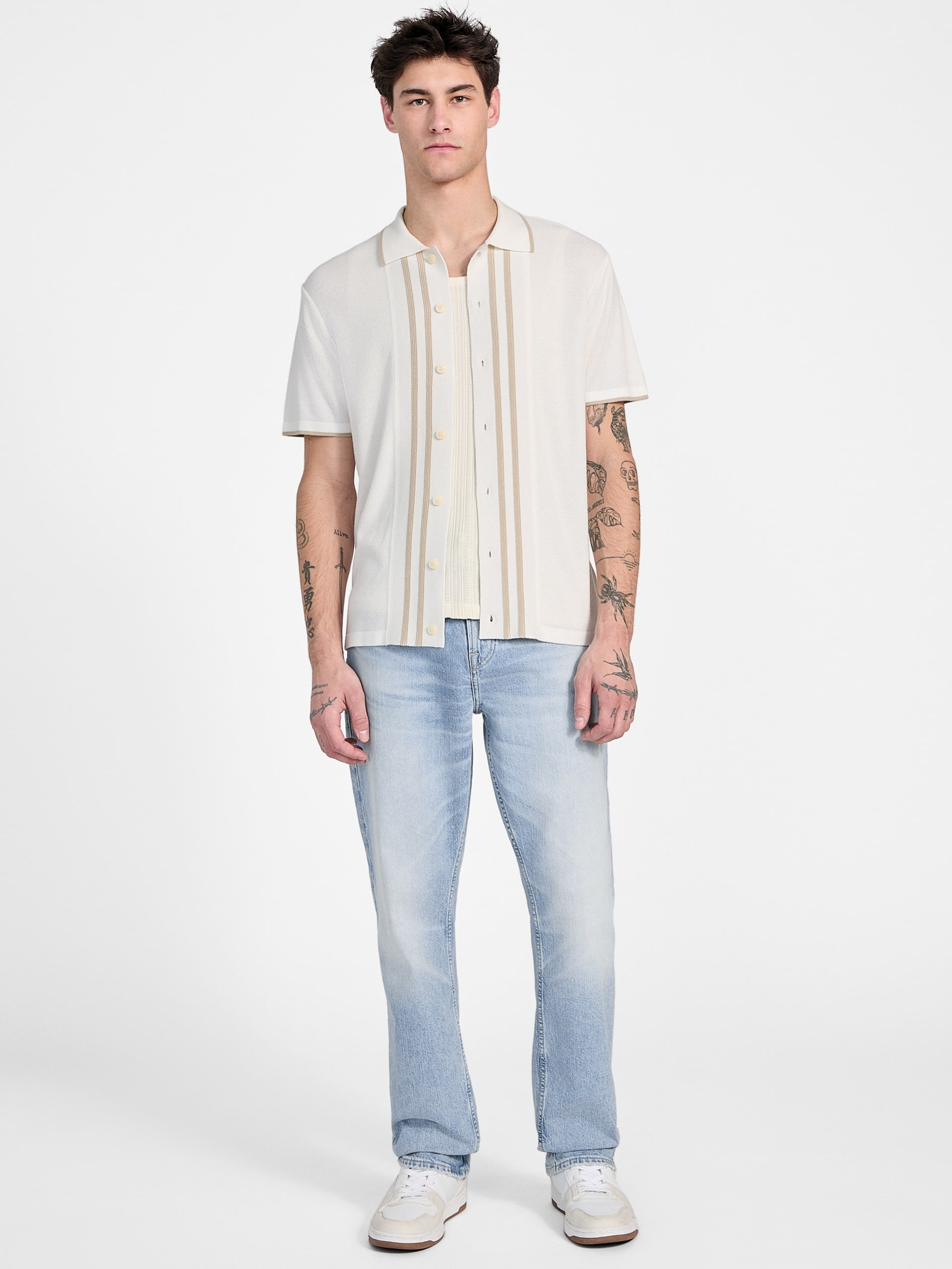 Camisa de malha listrada Eco Tyler