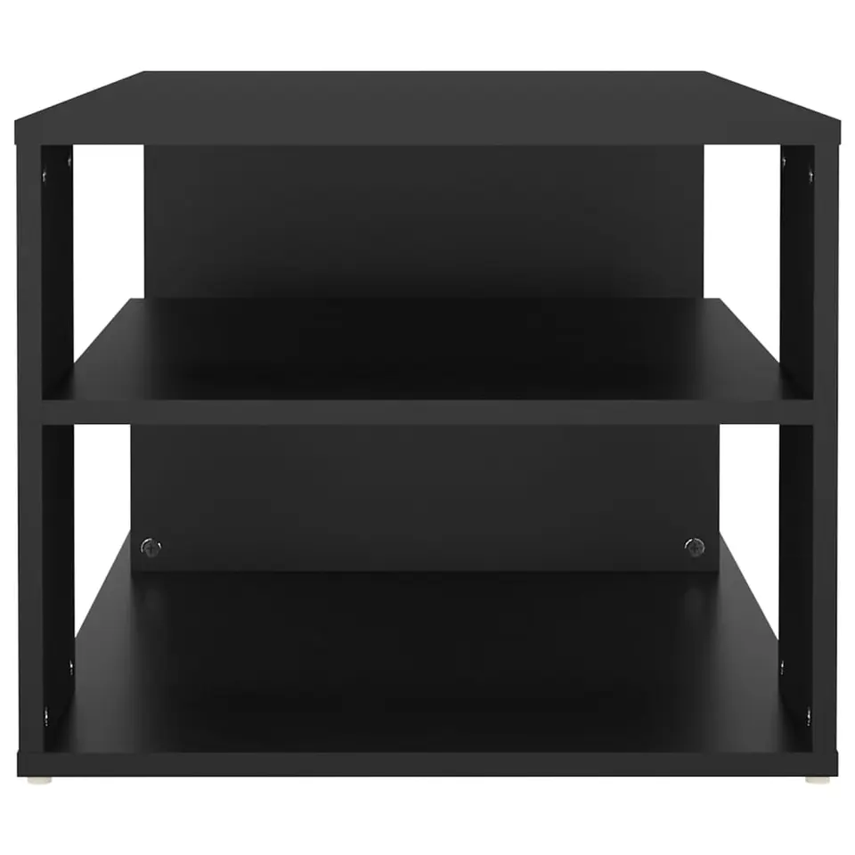 vidaXL - Salontafel - Zwart - Bewerkt hout