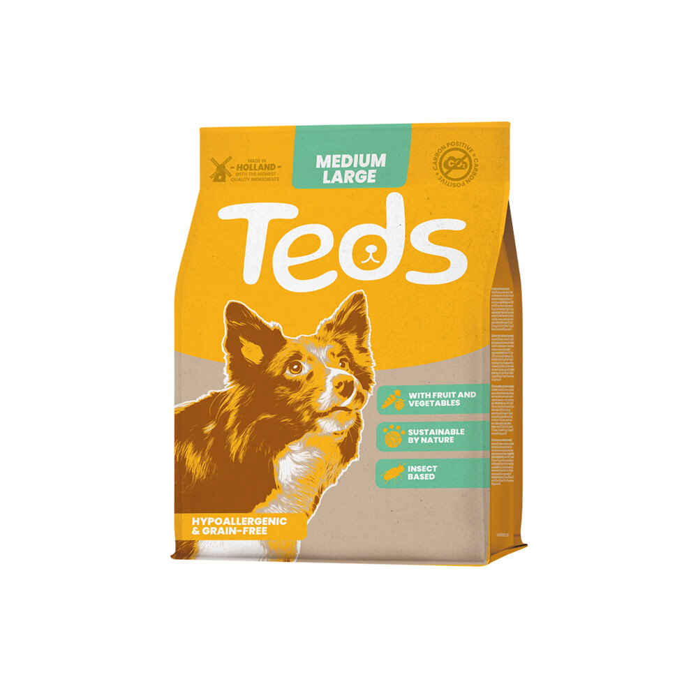 Teds Hondenvoer met Insecten voor Middelgrote en Grote Honden 800 gr