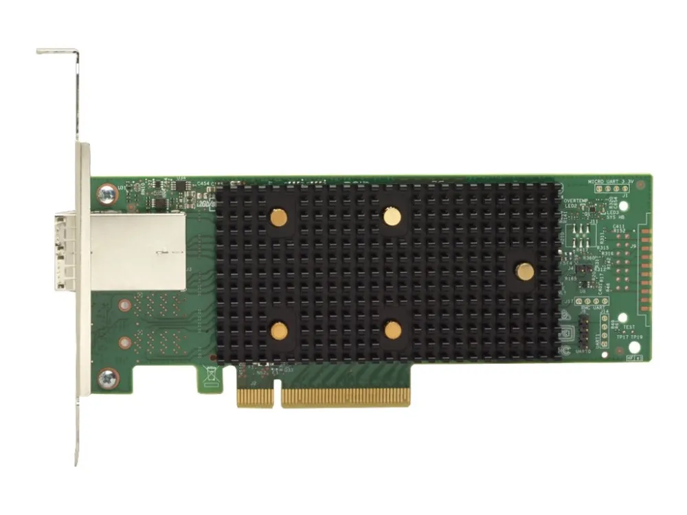 Lenovo ThinkSystem 430-8e - Lagringskontrol - 8 Kanal - SATA / SAS 12Gb/s - lavprofil - PCIe 3.0 x8 - for ThinkSystem SR250; SR645; SR650 V2; SR665; SR670 V2; SR850 V2; ST250; ST50; ST650 V2