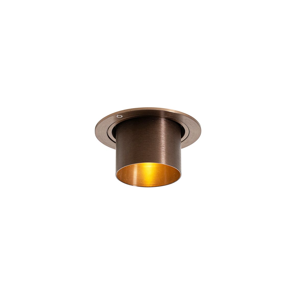 Set van 6 Moderne inbouwspot donkerbrons rond kantelbaar - Installa