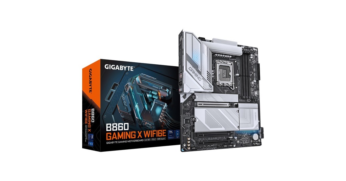 GIGABYTEB860 GAMING X WIFI6E socket 1851 moederbord  (RAID, 2,5Gb-LAN, Wi-Fi 6E, BT, Sound, ATX)