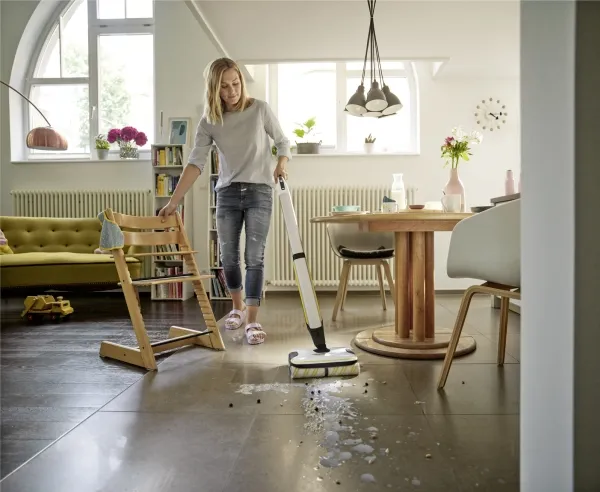 Kärcher FC 7 Cordless - Gulvrenser - stav - ledningsfri - hvid inkluderet oplader