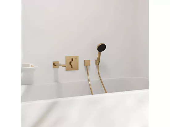 Support douchette mural HANSGROHE Porter'S Bronze brossé