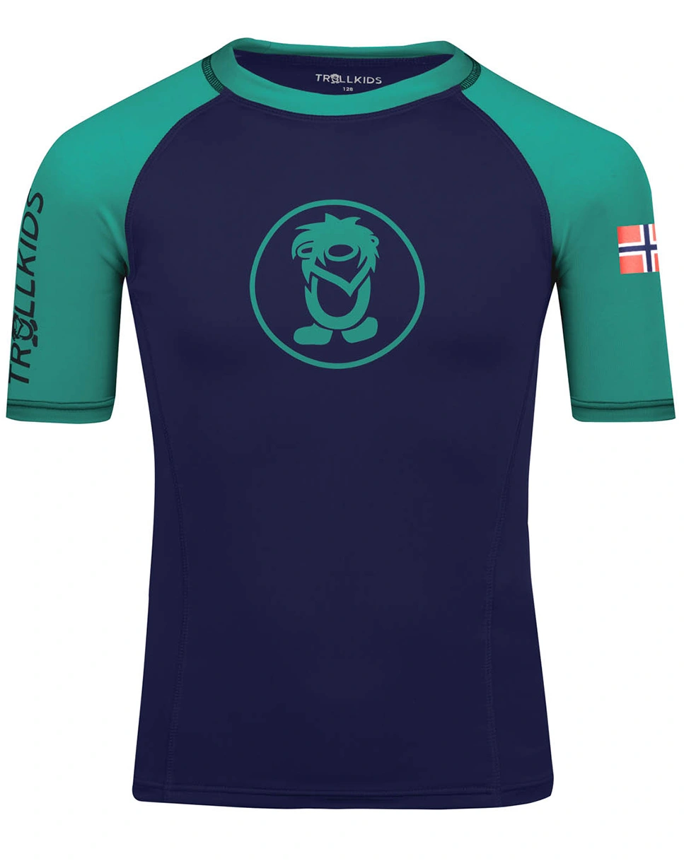 BadeshKids KVALVIKA in pepper green/navy
