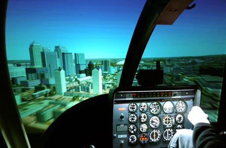Flight Simulator - Helikopter Bell 206 Jet Rangerairbus in Wien als Geschenk