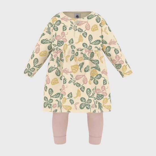 Ensemble Robe à manches longues   Imprimé fleuris        6 mois   de               Petit Bateau
