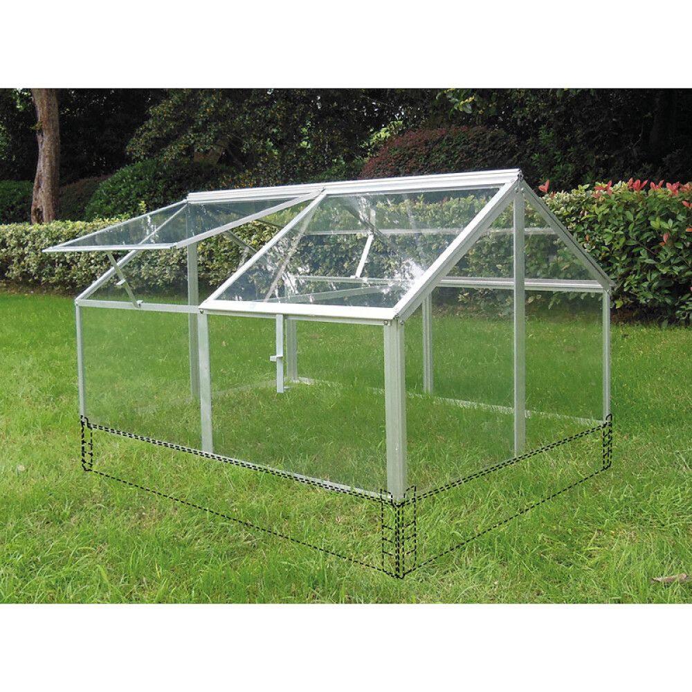 DRIVHUS GAIA JUMBO TIL PALLKARM ALUMINIUM/GLASS 120X80CM