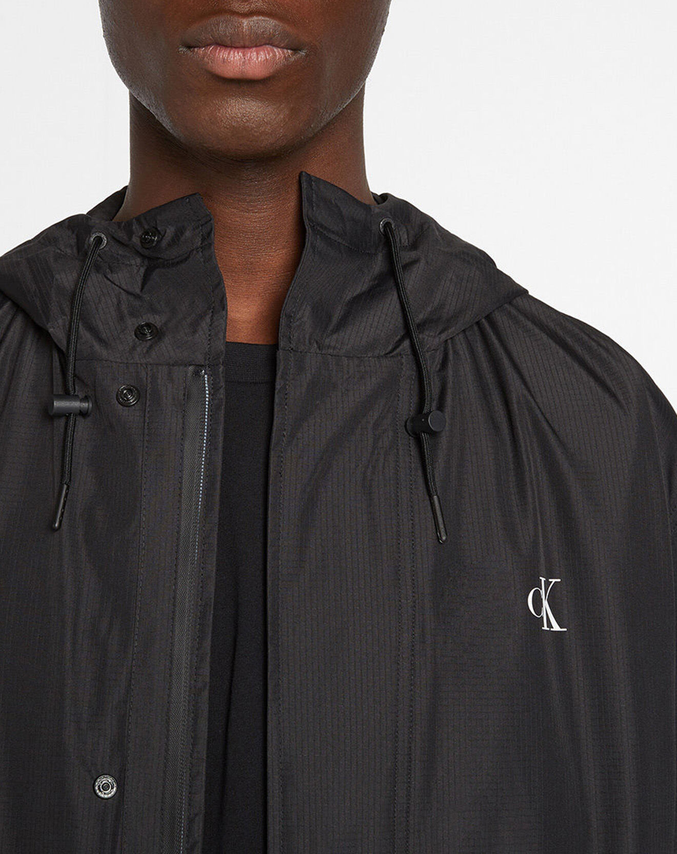 Calvin Klein Jeans Parka longue Technical noire