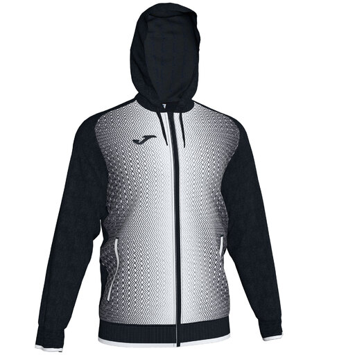 Chaqueta Con Capucha Joma Supernova Negro Blanco
