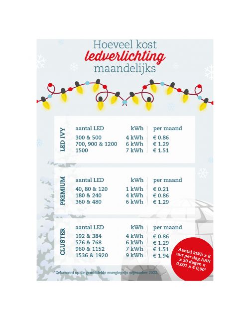Anna's Collection Cluster Ivy Led - Kerstverlichting - 20 m Classic Warm