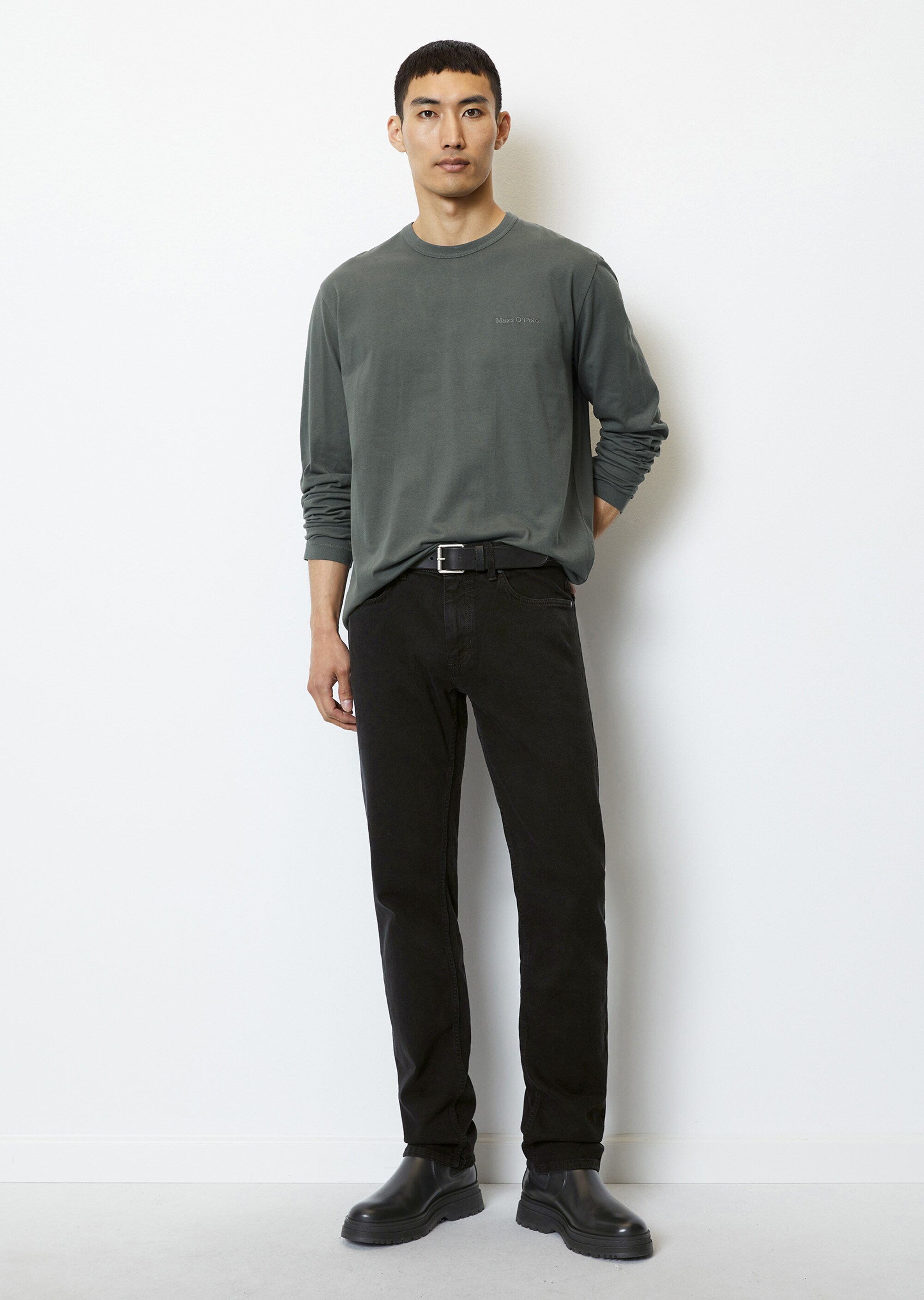 Longsleeve regular aus schwerer Jersey-Qualität