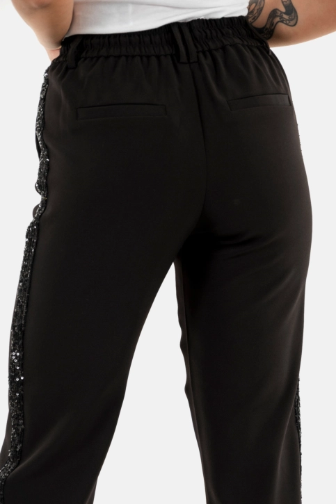 Pantalons only poptrash-fransa black black sequin panel