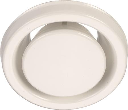 LINDAB Kontrolventil KSU 200 (RAL9003) for udsugning. Skal monteres i ventilramme type VGL, VGU eller VGM.
