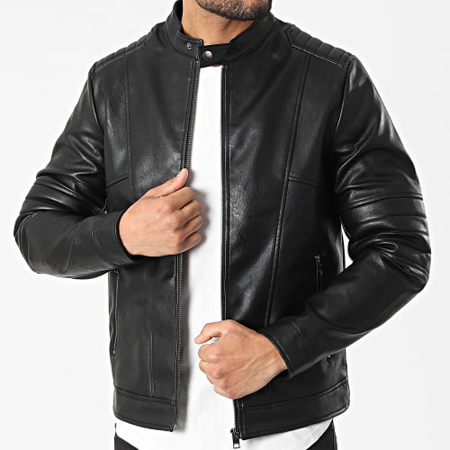 Veste Biker Leon Noir