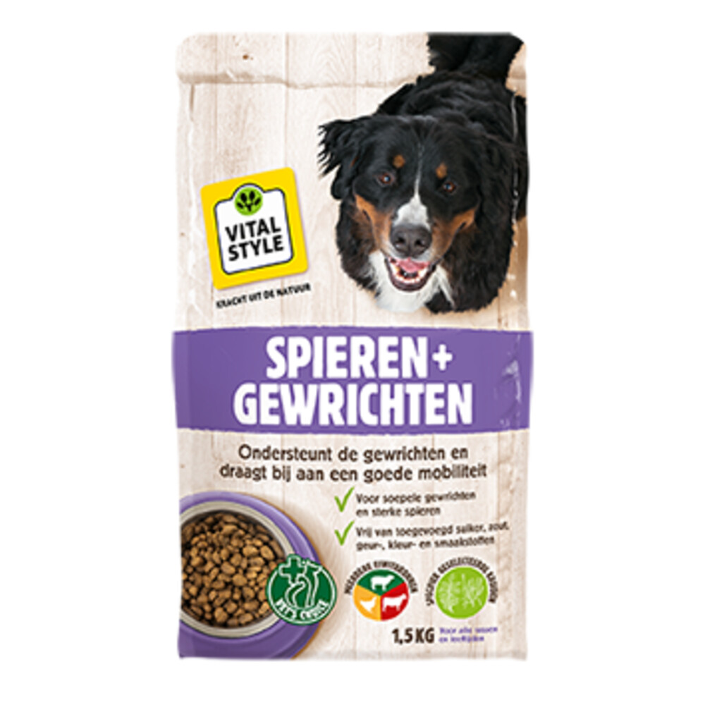 VITALstyle Hondenvoer Spieren & Gewrichten 1,5 kg