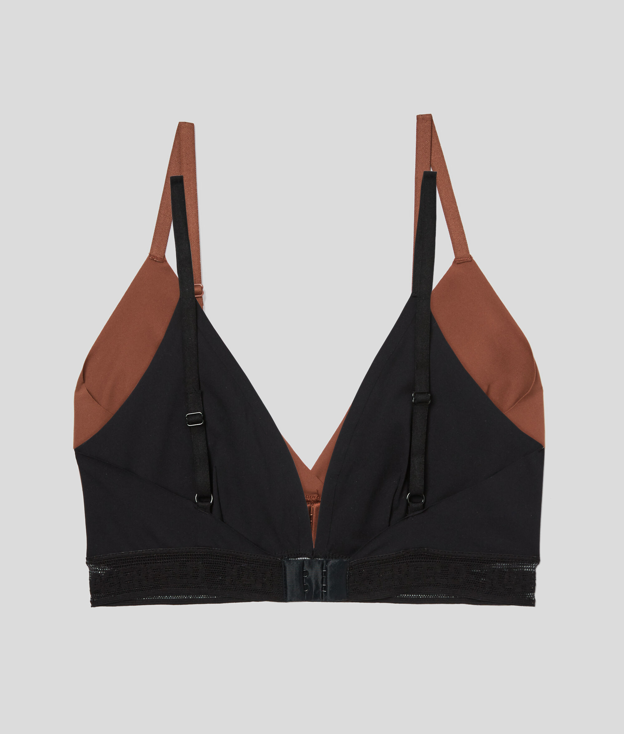SOUTIENS-GORGE TRIANGLE ULTRA-LÉGERS ORNÉS DU LOGO KARL - LOT DE 2
