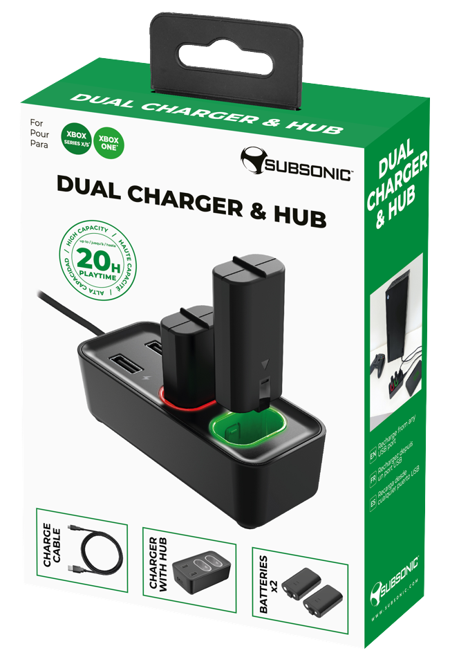Subsonic Dual Charger & Hub - XboxSeries X / S