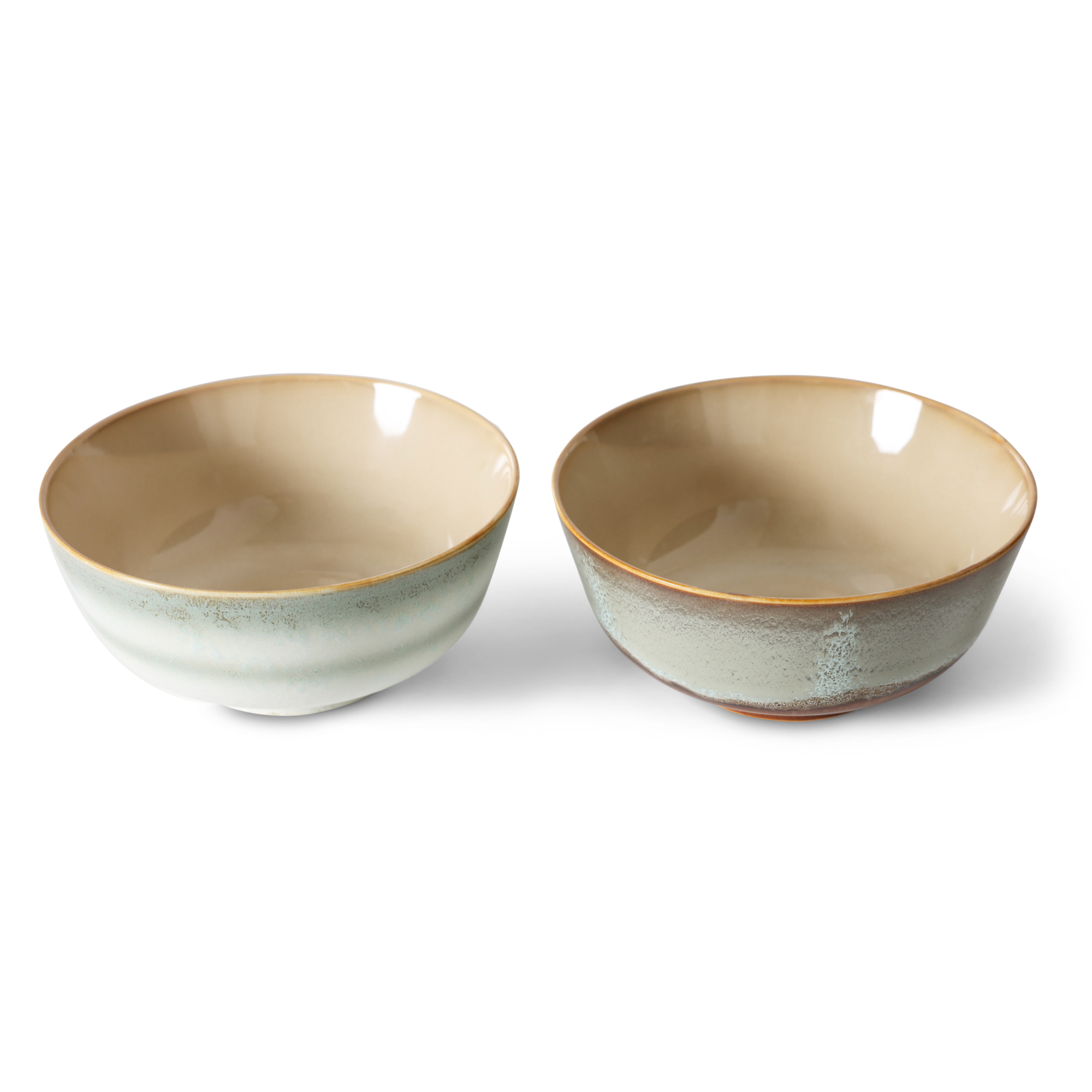 Servies 70's Ceramics ramen schaal Verge - set van 2