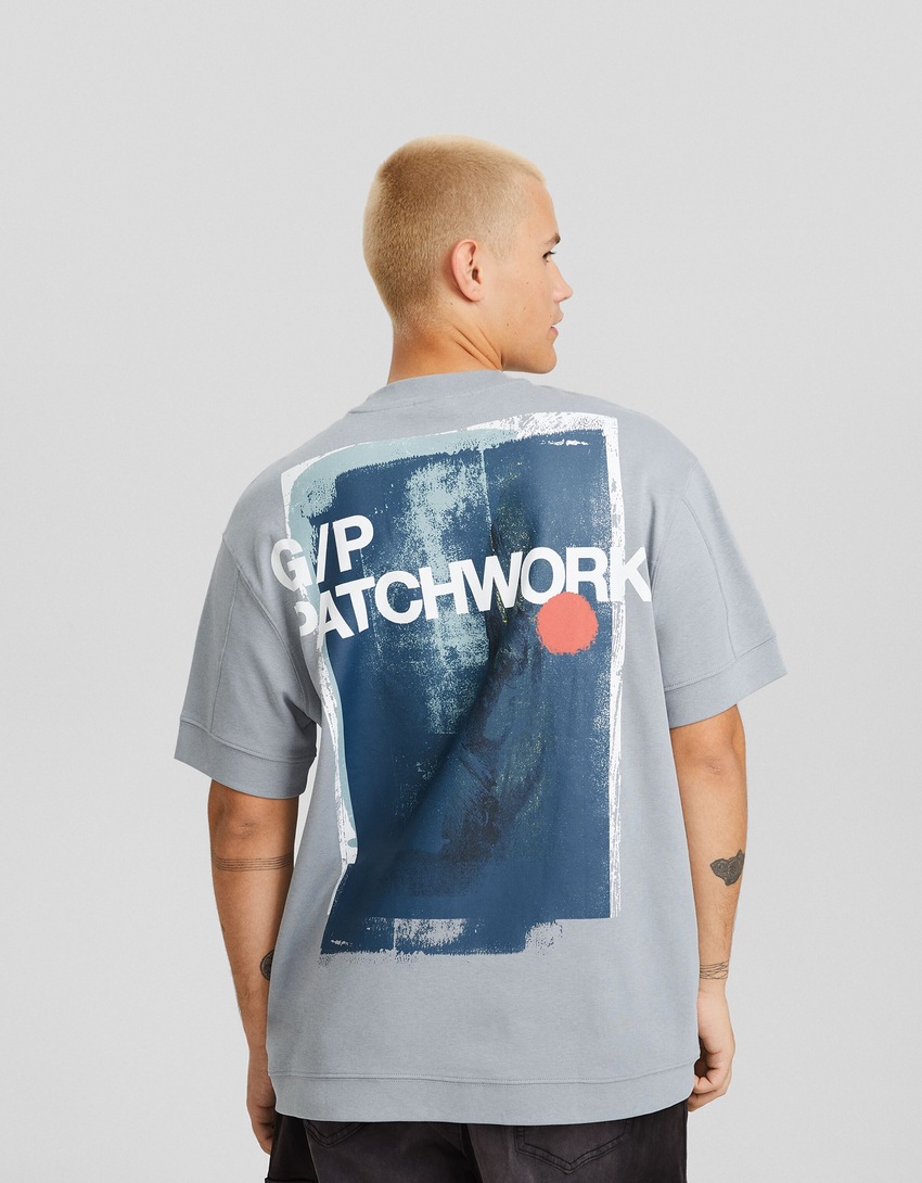 Camiseta de manga curta com estampa