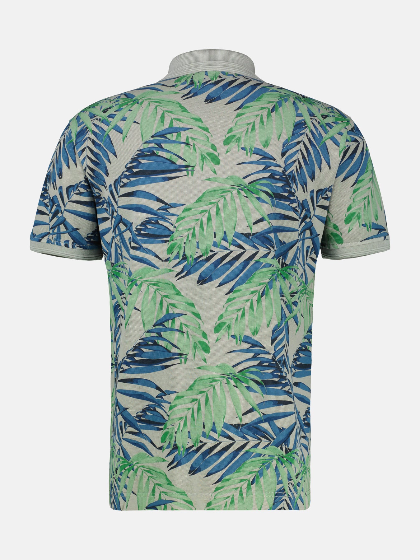 Herren Poloshirt, floral bedruckt